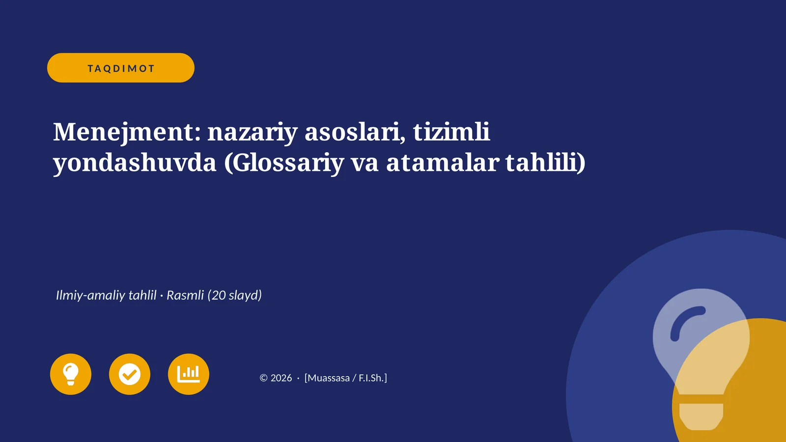 Menejment: nazariy asoslari, tizimli yondashuvda