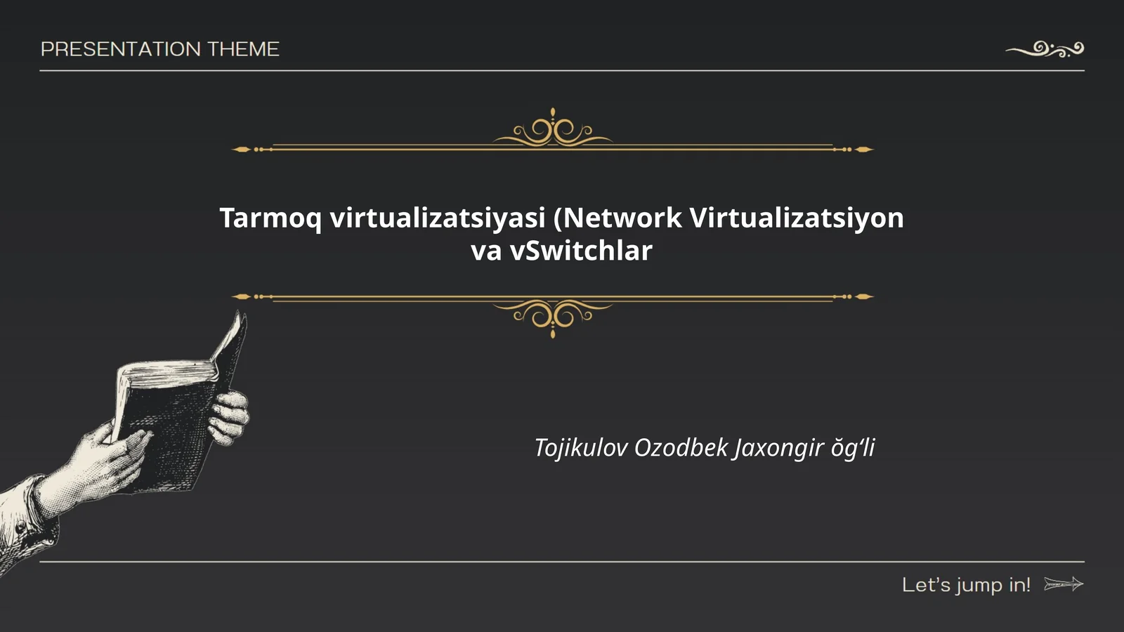 Tarmoq virtualizatsiyasi (Network Virtualizatsiyon va vSwitchlar