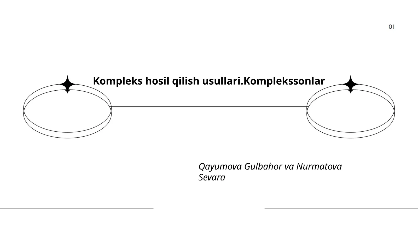 Kompleks hosil qilish usullari.Komplekssonlar