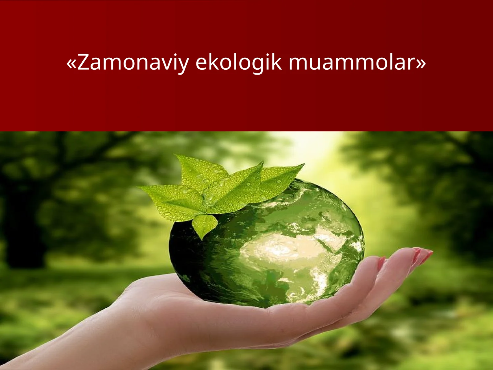 Zamonaviy ekologik muammolar