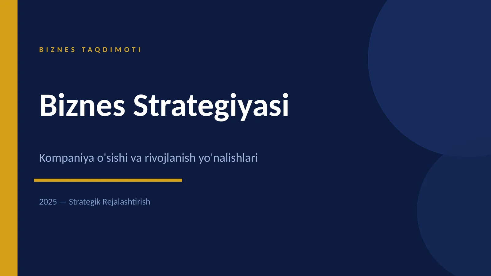 BIZNES TAQDIMOTI