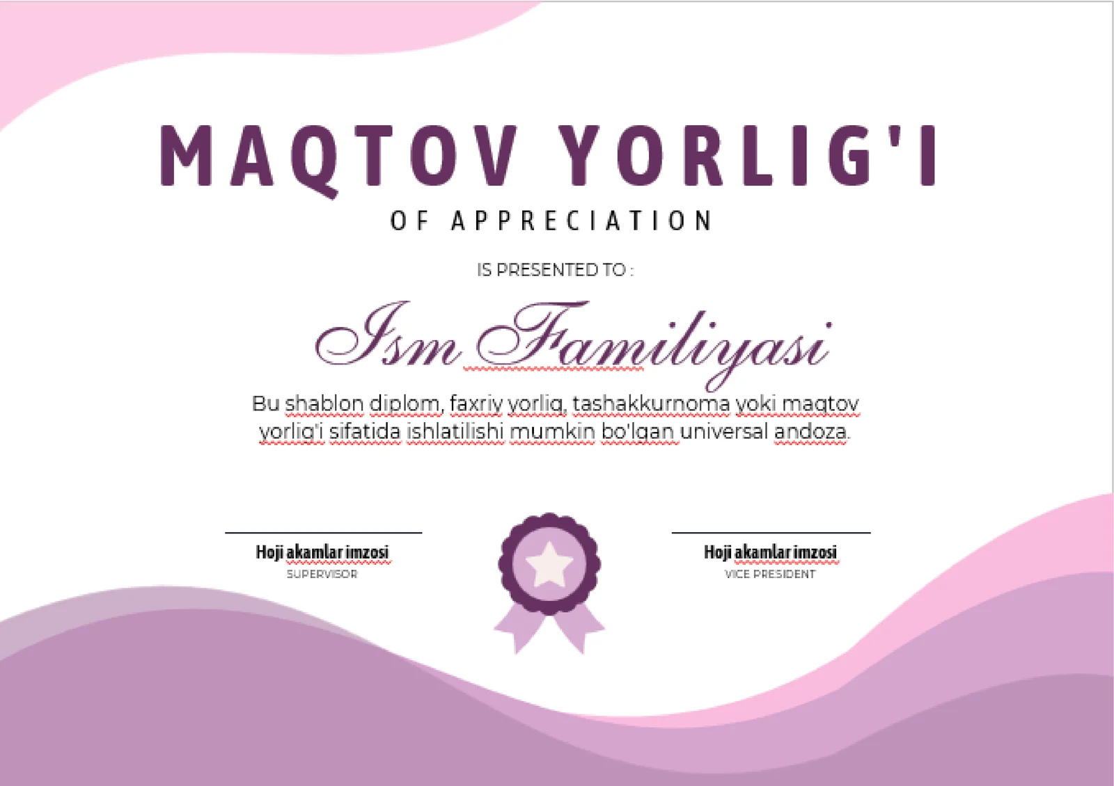 MAQTOV YORLIG'I