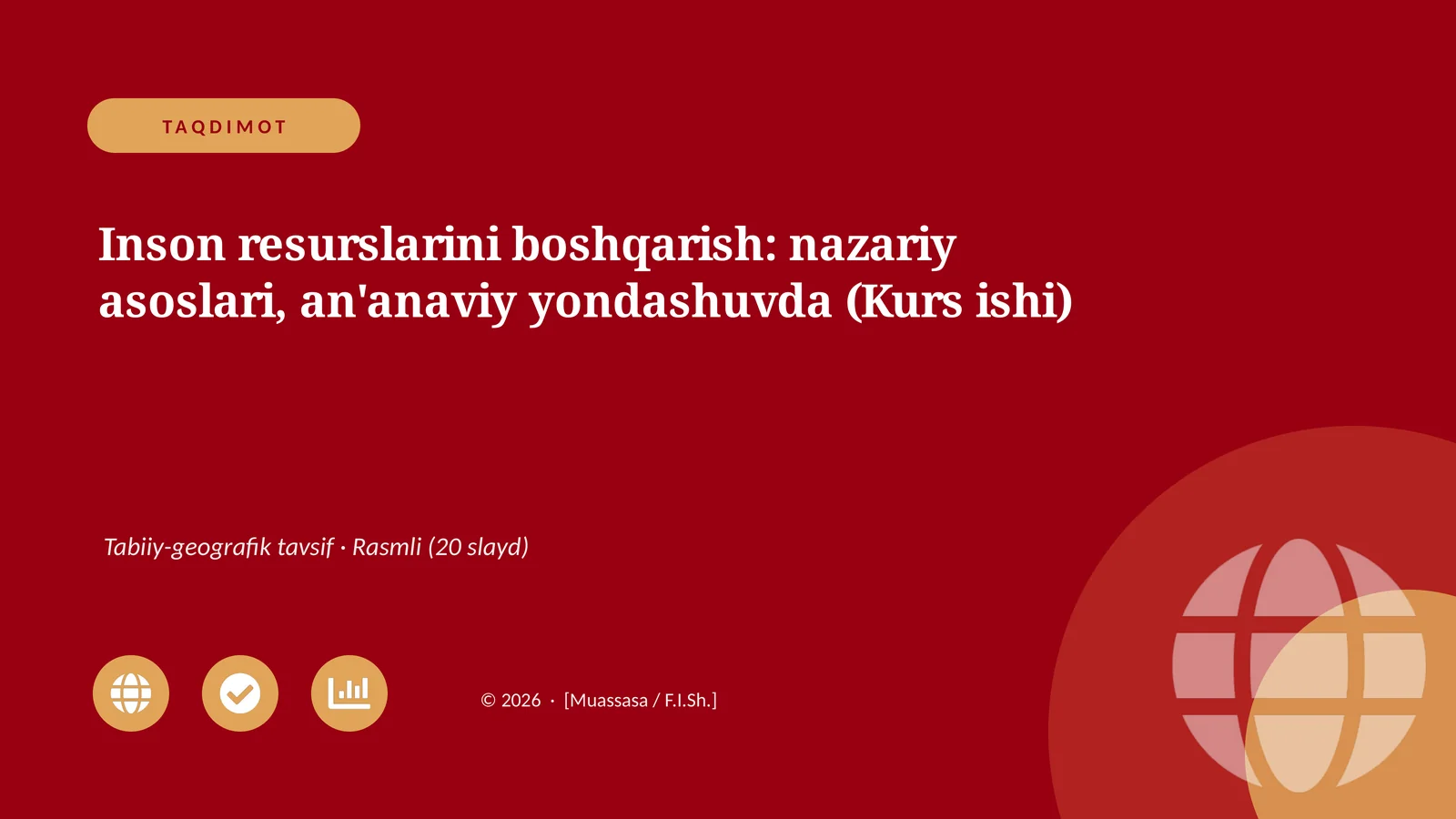 Inson resurslarini boshqarish: nazariy asoslari, an'anaviy yondashuvda (Kurs ishi)