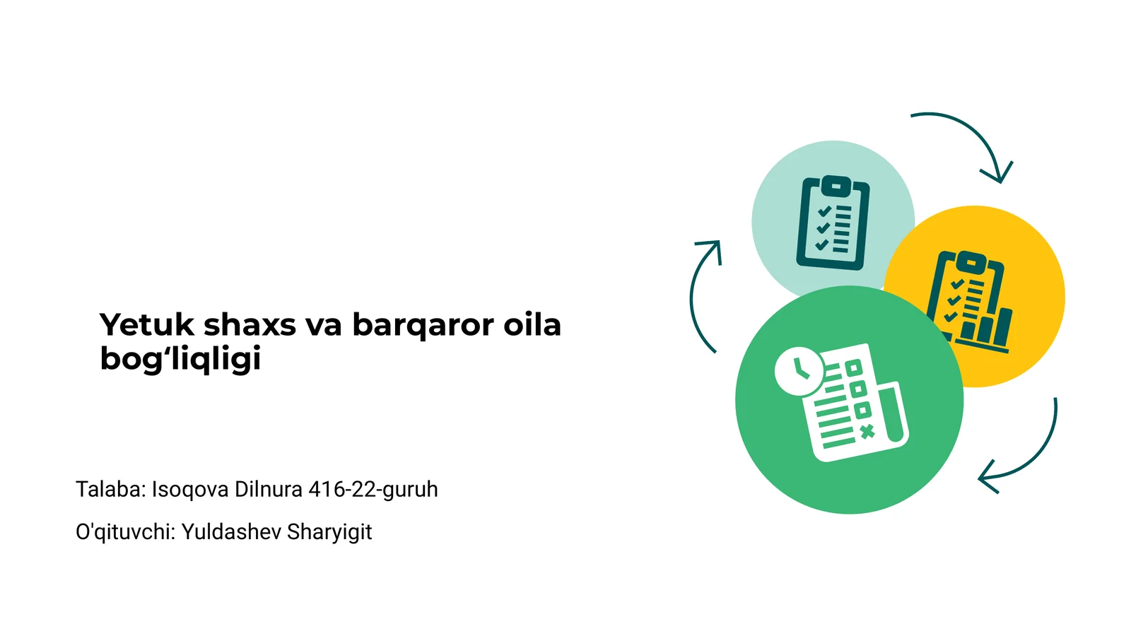 Yetuk shaxs va barqaror oila bogʻliqligi