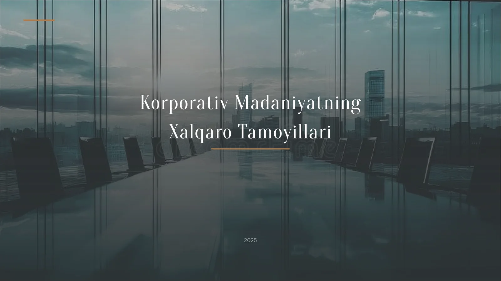 Korporativ Madaniyatning Xalqaro Tamoyillari