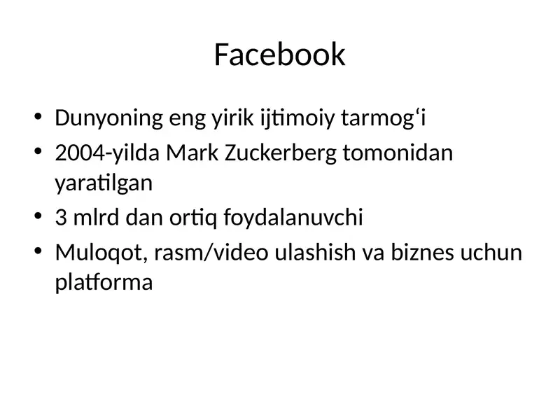 Facebook