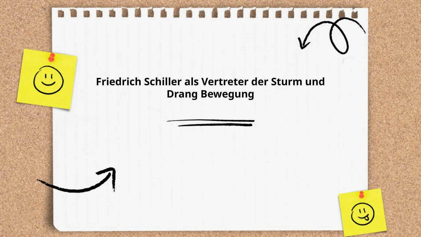 Friedrich Schiller als Vertreter der Sturm und Drang Bewegung