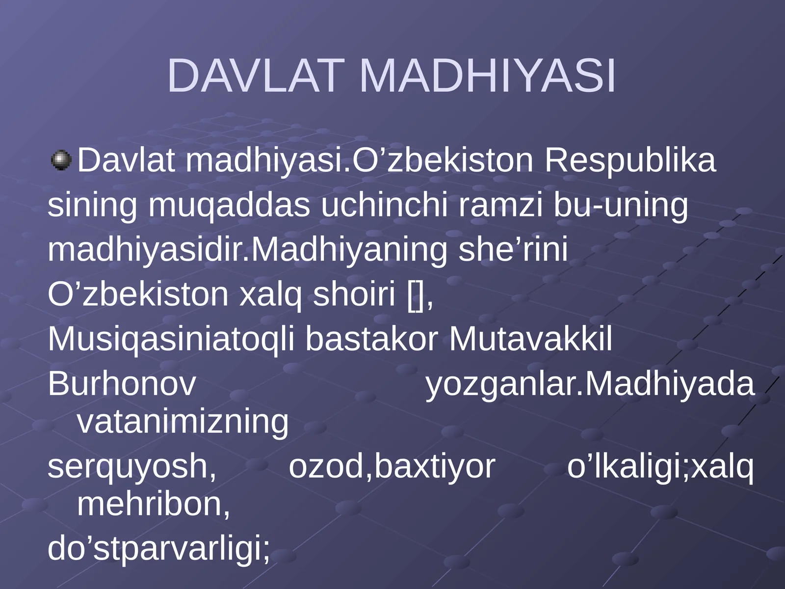 Davlat Madhiyasi