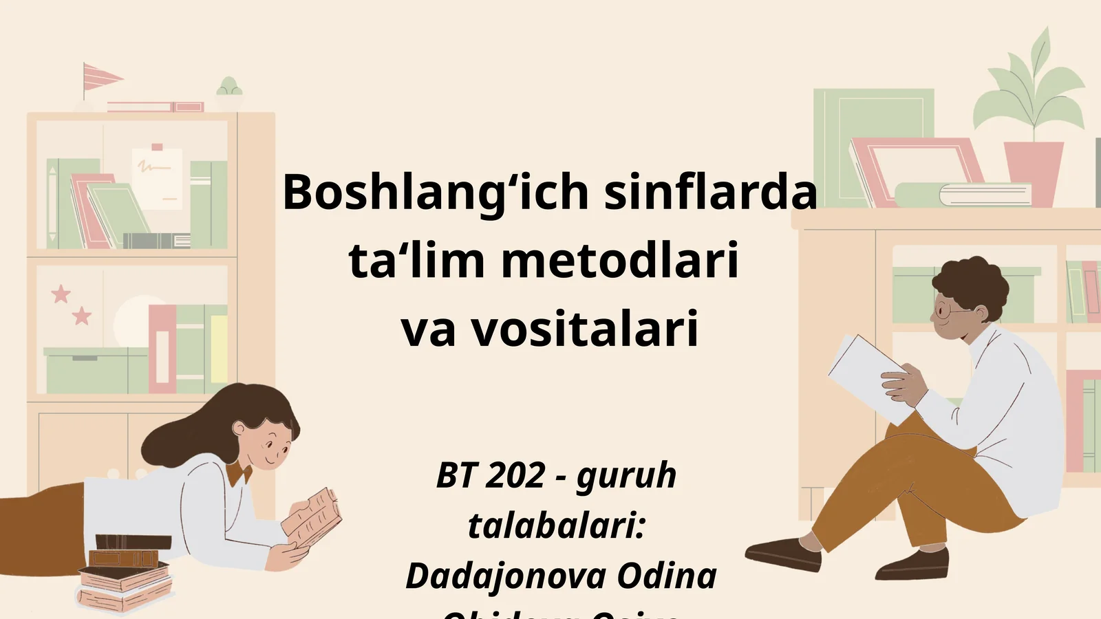 Boshlang‘ich sinflarda ta‘lim metodlari va vositalari