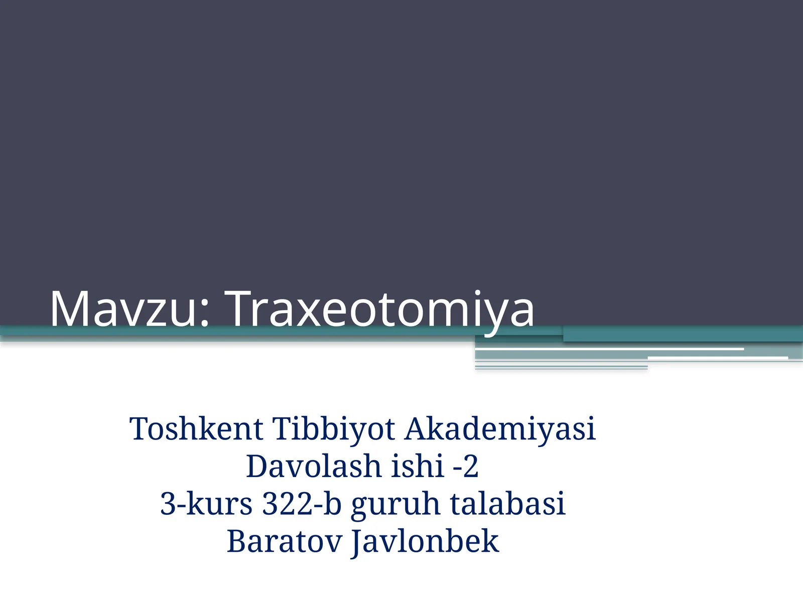 Traxeotomiya