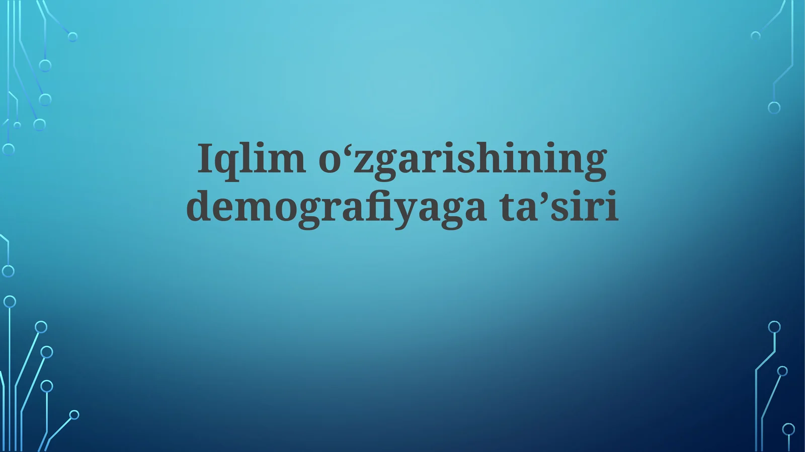 Iqlimoʻzgarishiningdemografiyagataʼsiri