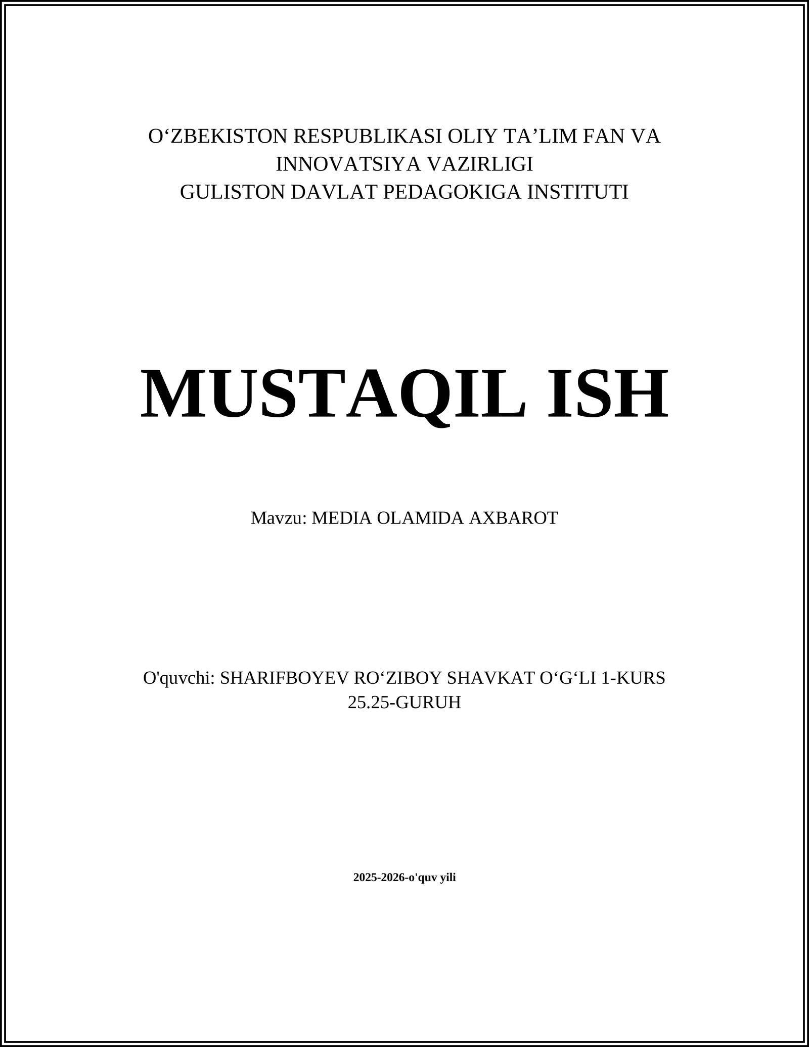 MEDIA OLAMIDA AXBAROT