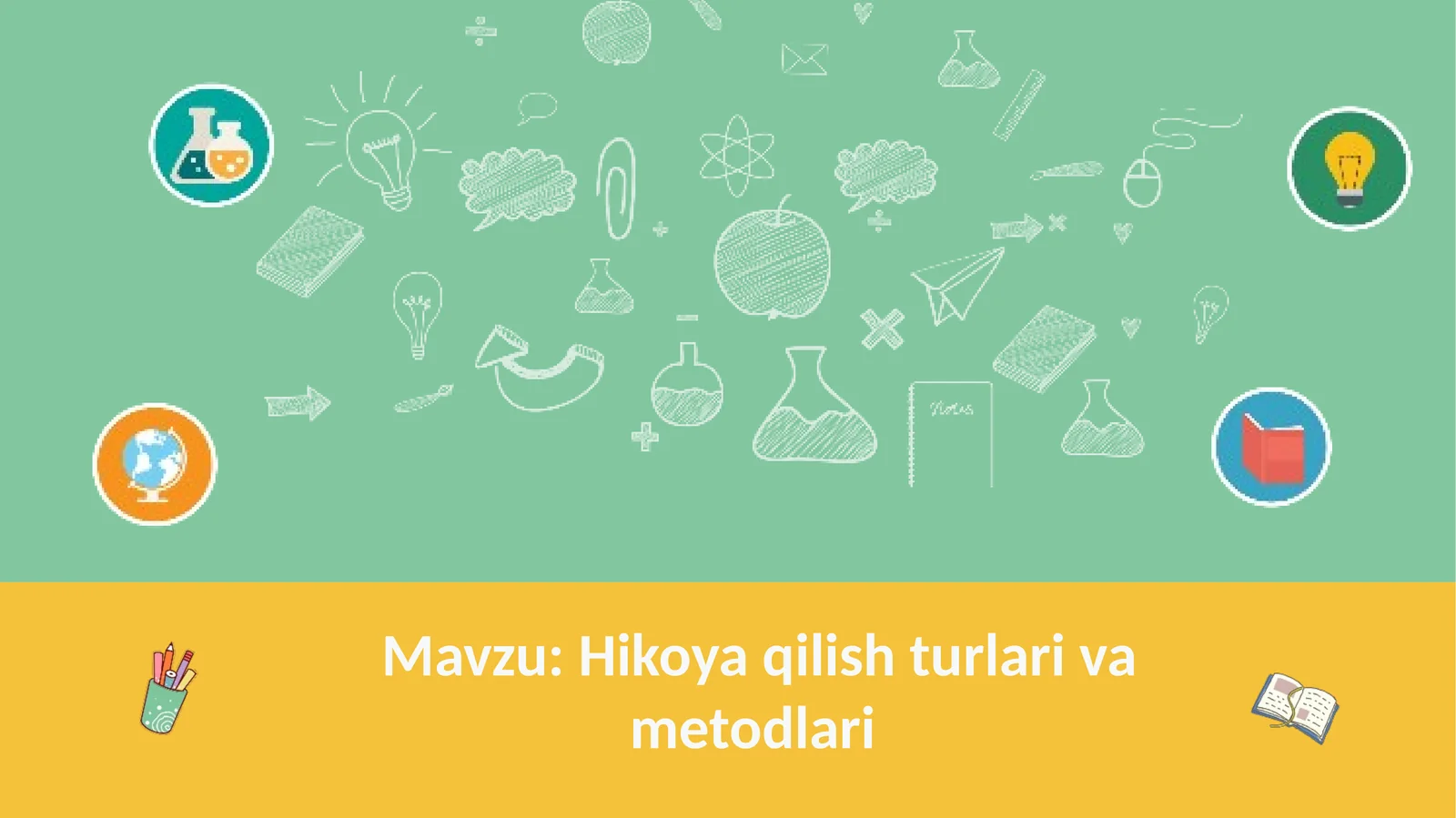Hikoya qilish turlari va metodlari
