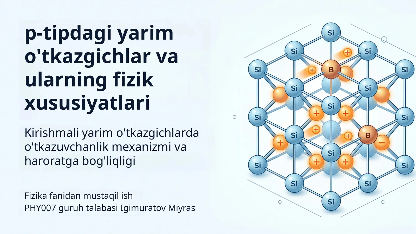 Yarim o'tkazgichlar asoslari