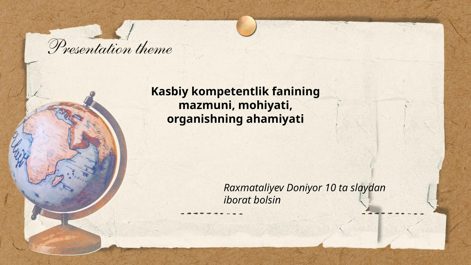Kasbiy kompetentlik fanining mazmuni, mohiyati, organishning ahamiyati