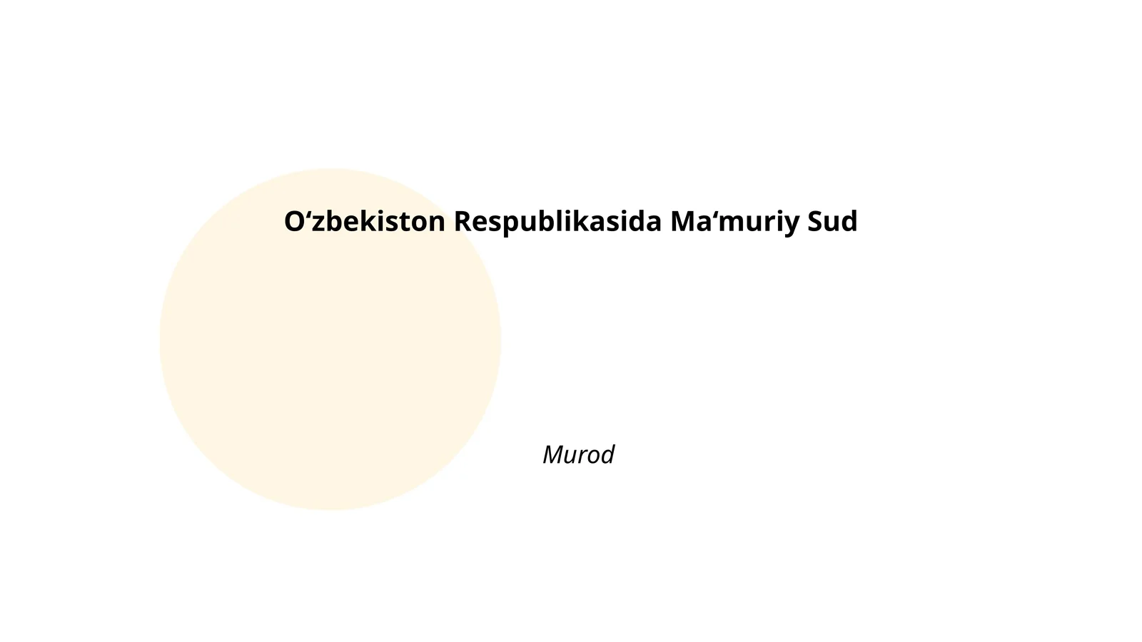 O‘zbekiston Respublikasida Ma‘muriy Sudlar