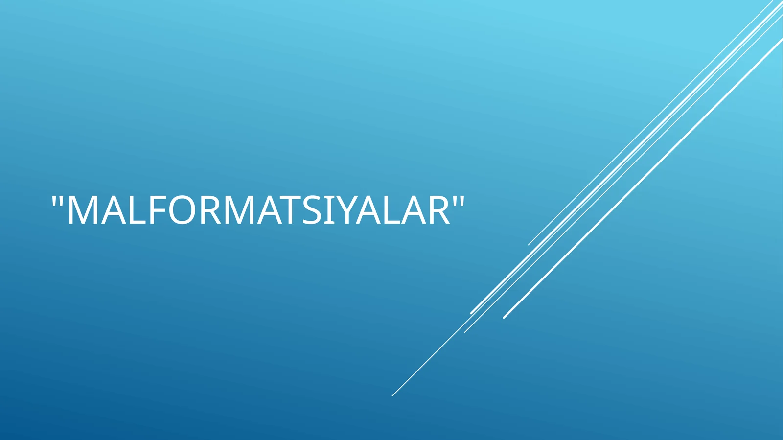 Malformatsiyalar