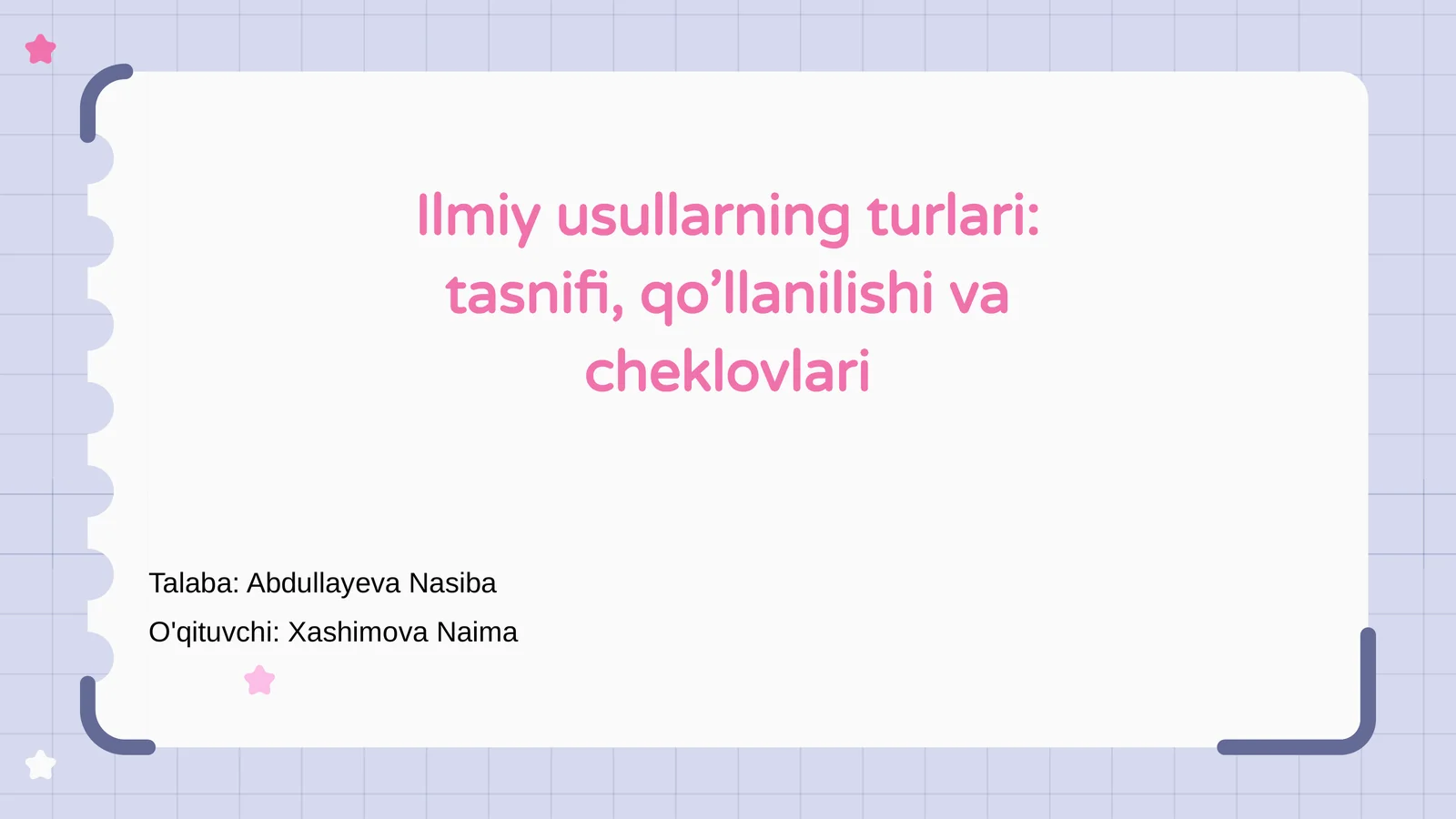 Ilmiy usullarning turlari: tasnifi, qo’llanilishi va cheklovlari