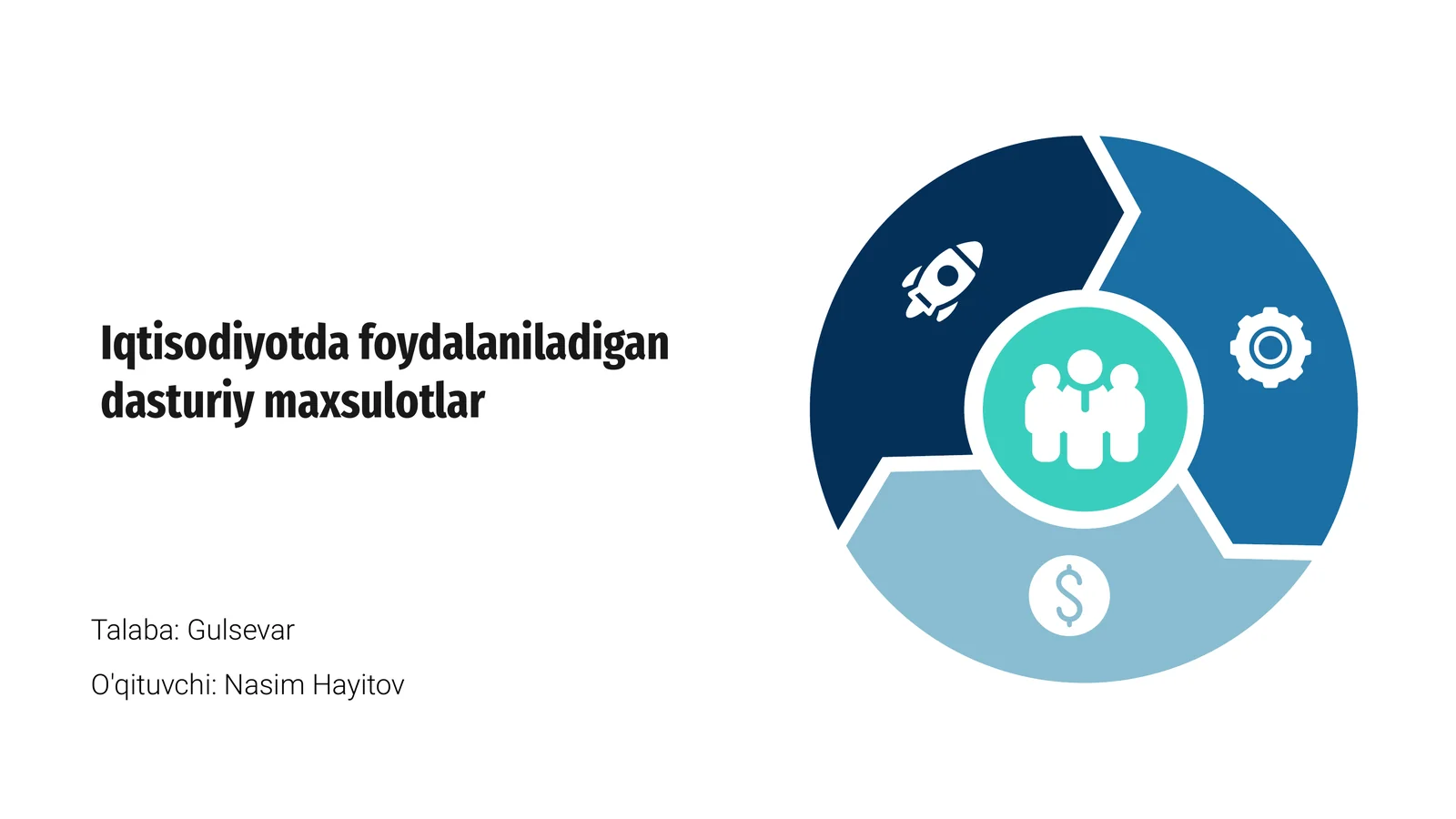 Iqtisodiyotda foydalaniladigan dasturiy maxsulotlar