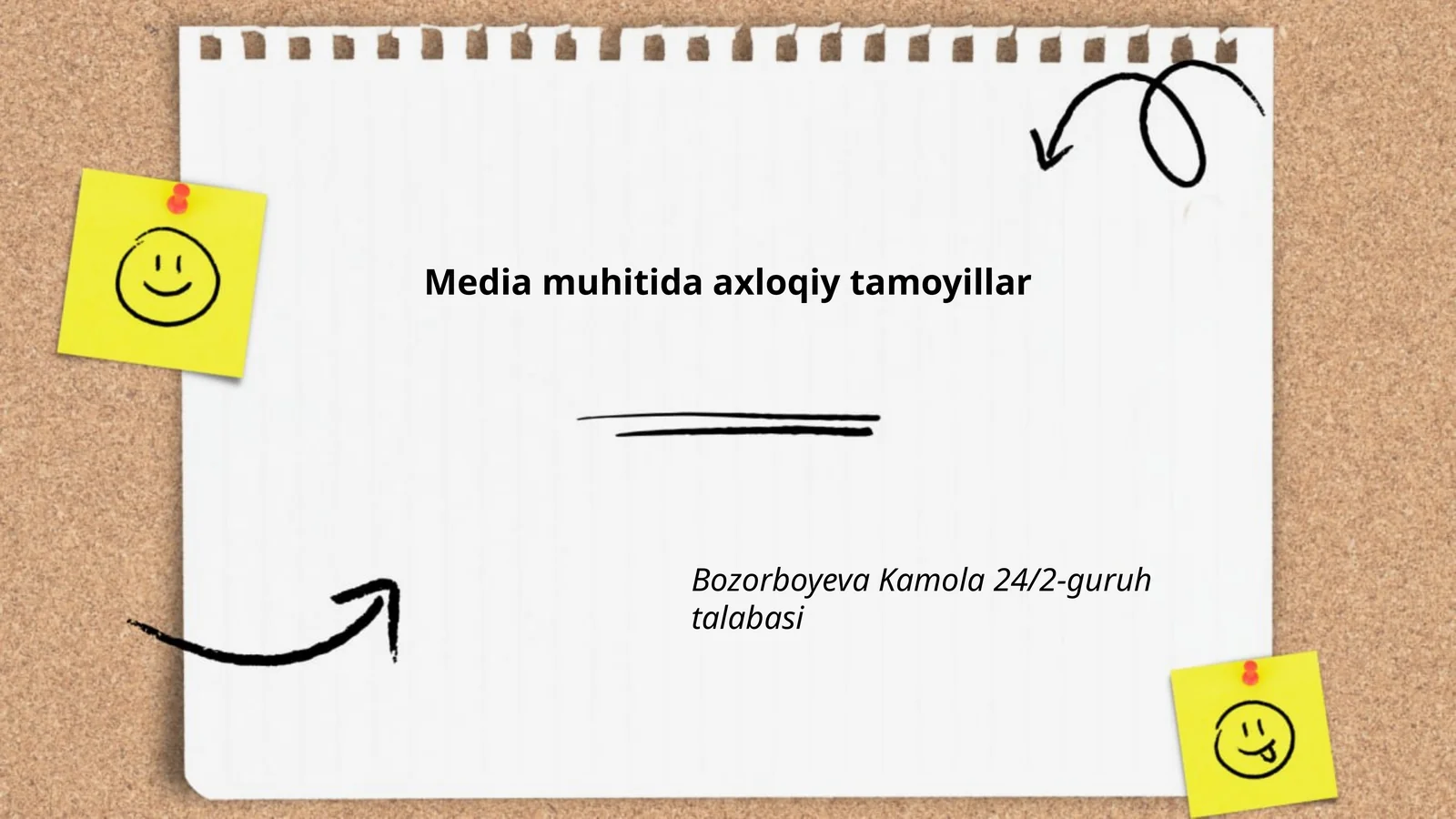 Media muhitida axloqiy tamoyillar