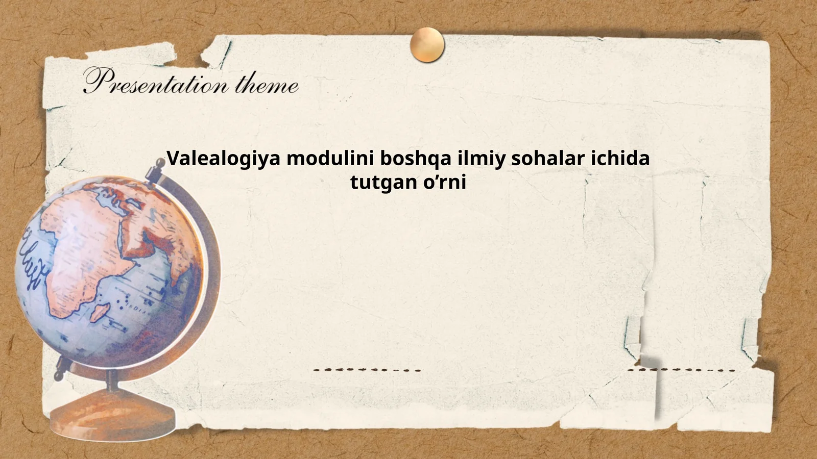 Valealogiya modulini boshqa ilmiy sohalar ichida tutgan o’rni