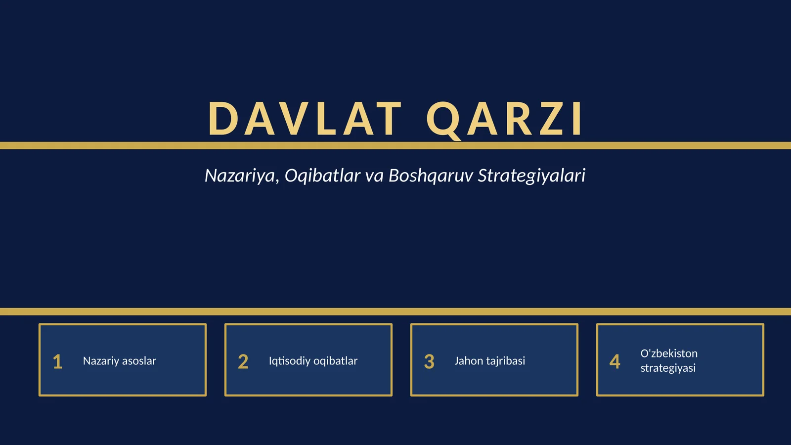 DAVLAT QARZI