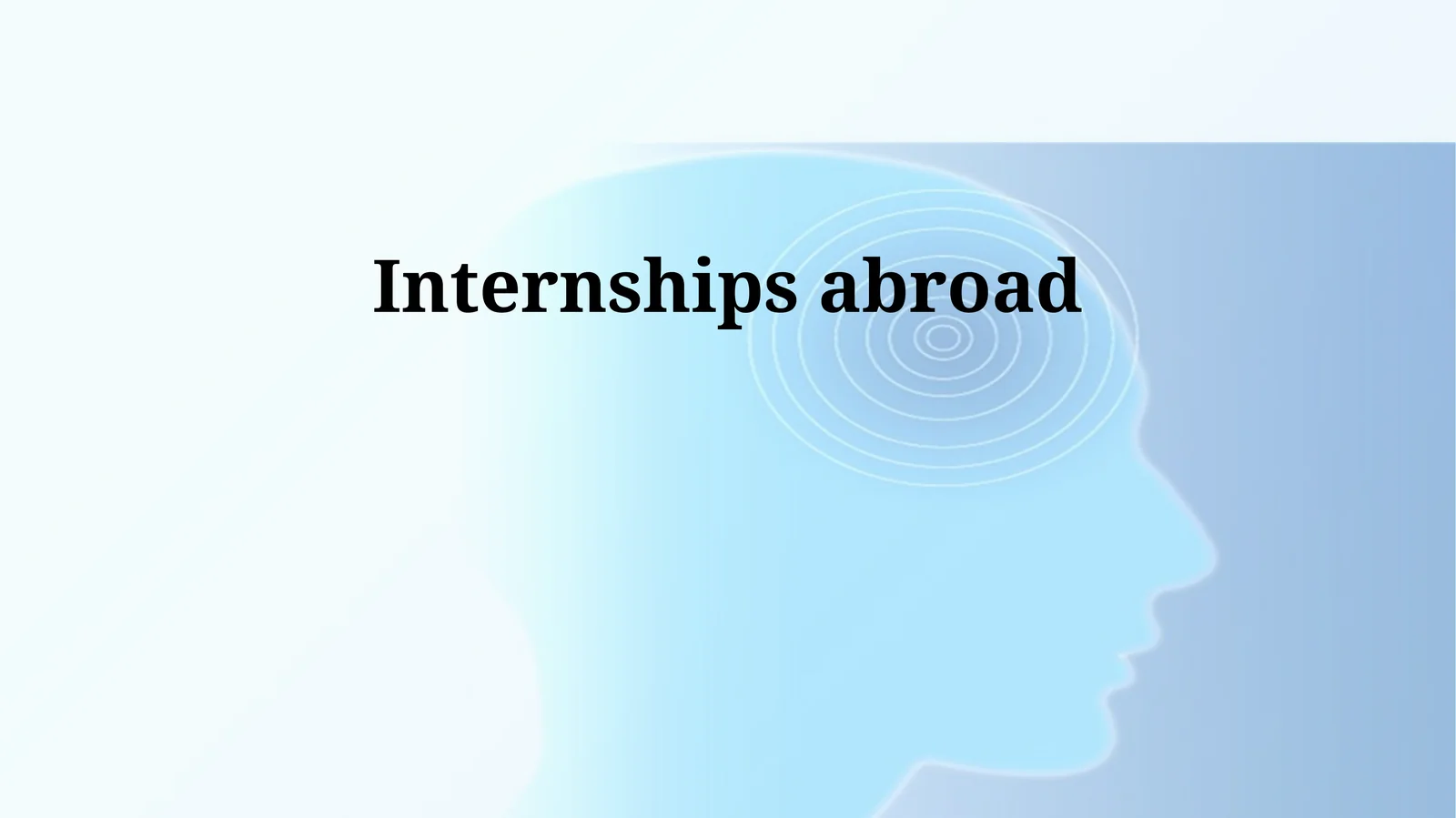 Internships abroad
