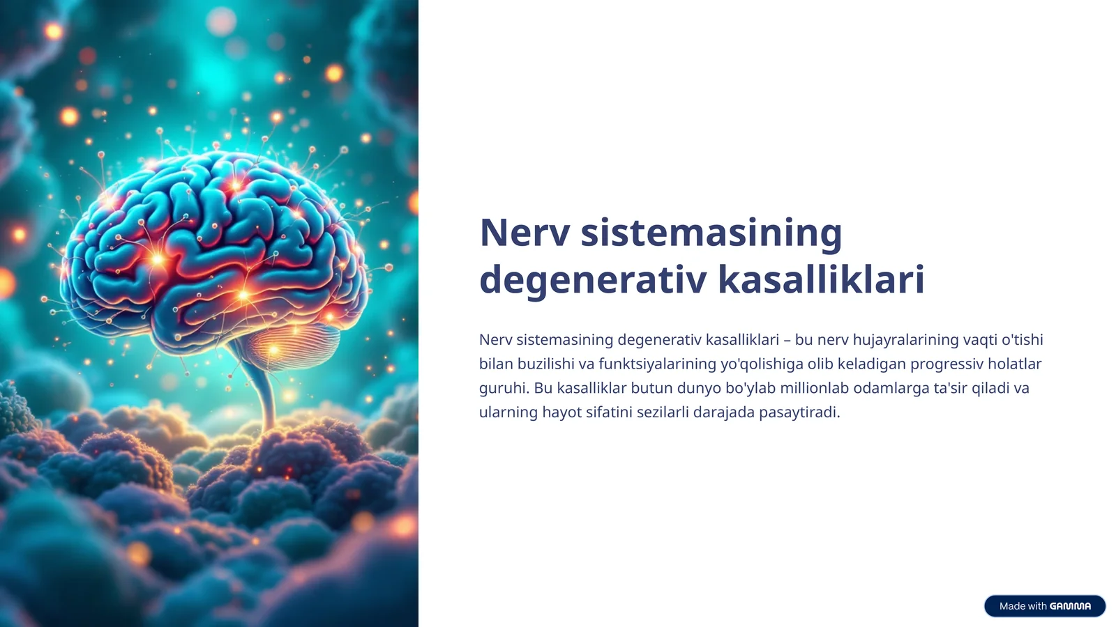 Nerv sistemasining degenerativ kasalliklari