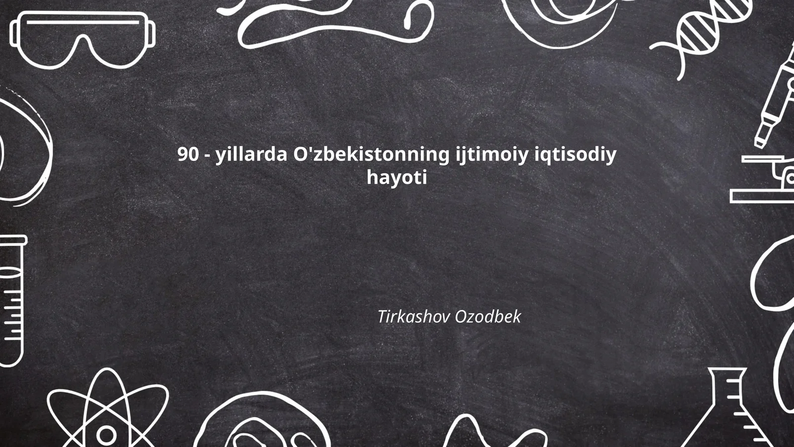 90 - yillarda O'zbekistonning ijtimoiy iqtisodiy hayoti