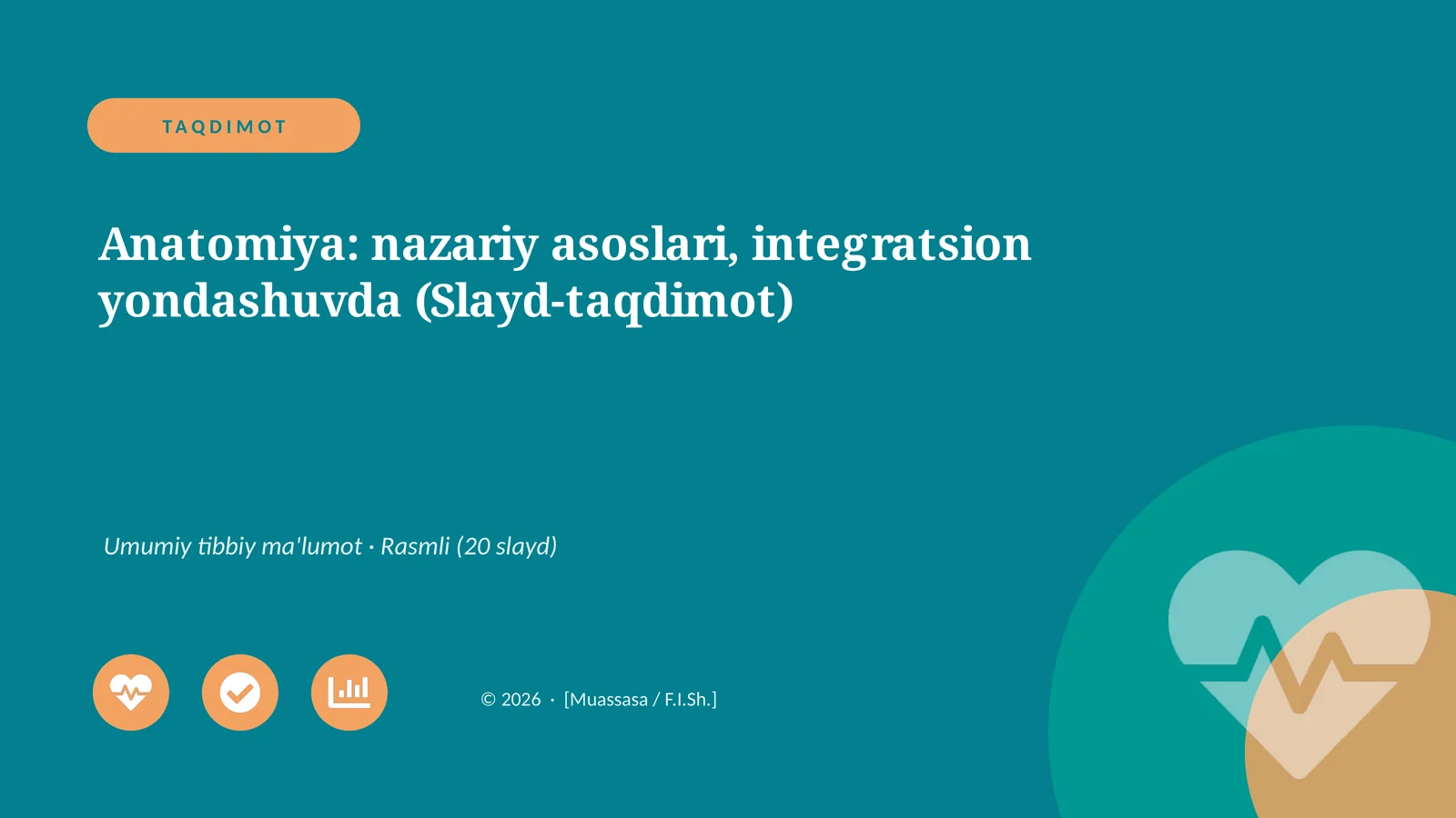 Anatomiya: nazariy asoslari, integratsion yondashuvda (Slayd-taqdimot)
