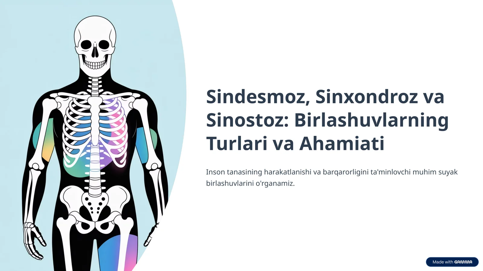 Sindesmoz, Sinxondroz va Sinostoz: Birlashuvlarning Turlari va Ahamiati