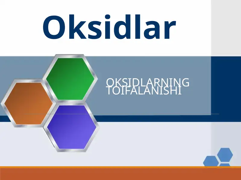 Oksidlar