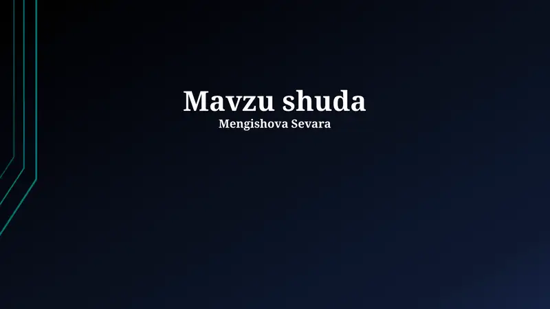 To'quvchilikka Tayyorlash