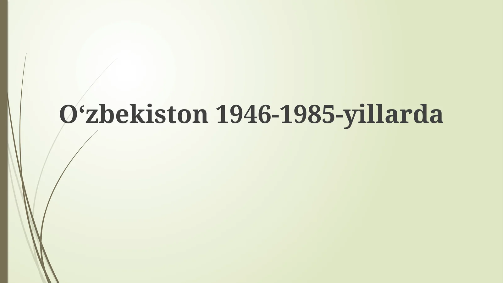 Urushdan keyingi tiklanish