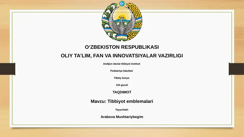 Tibbiyot emblemalari