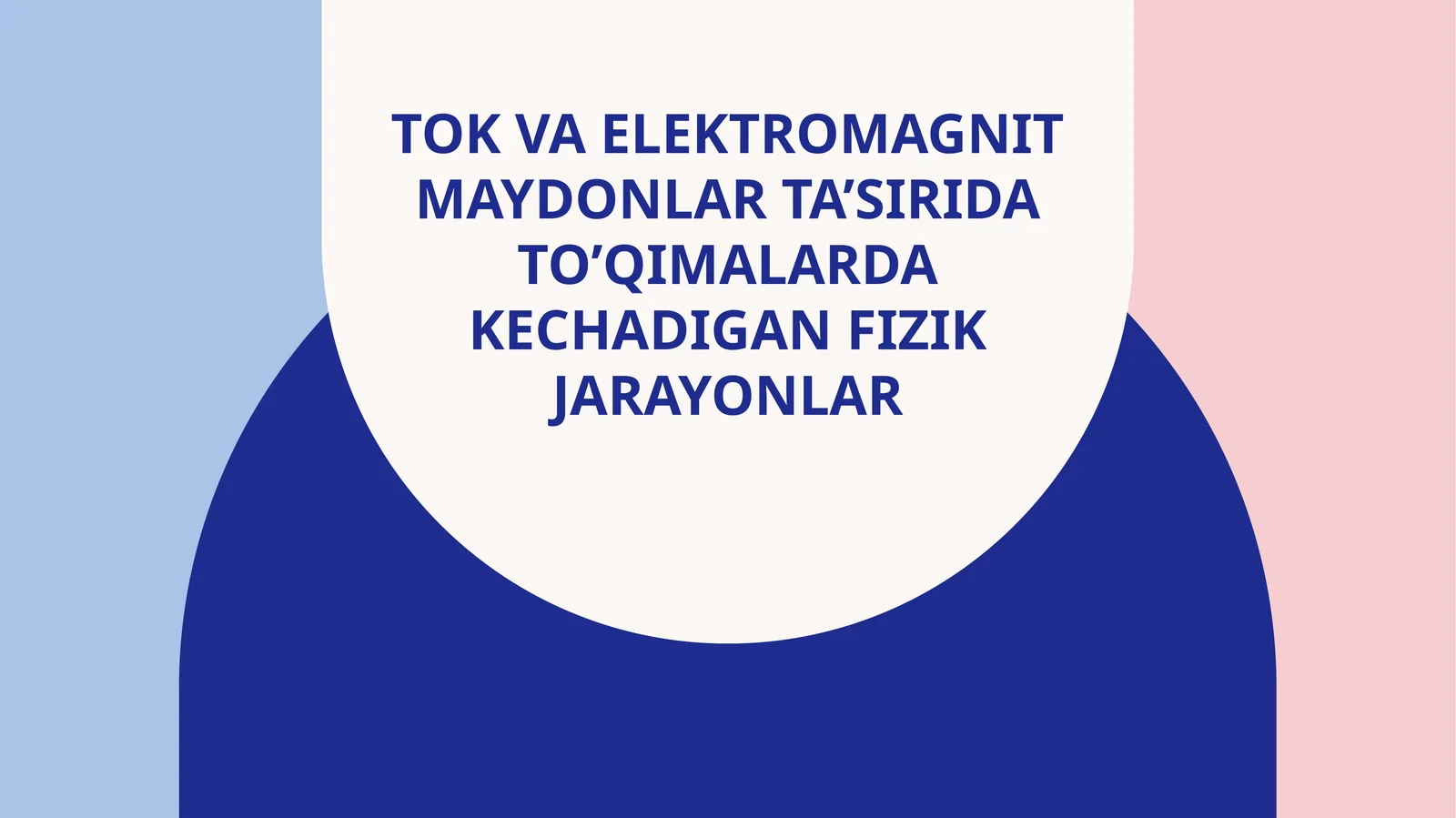 Tokvaelektromagnitmaydonlarta’siridato’qimalardakechadiganfizikjarayonlar