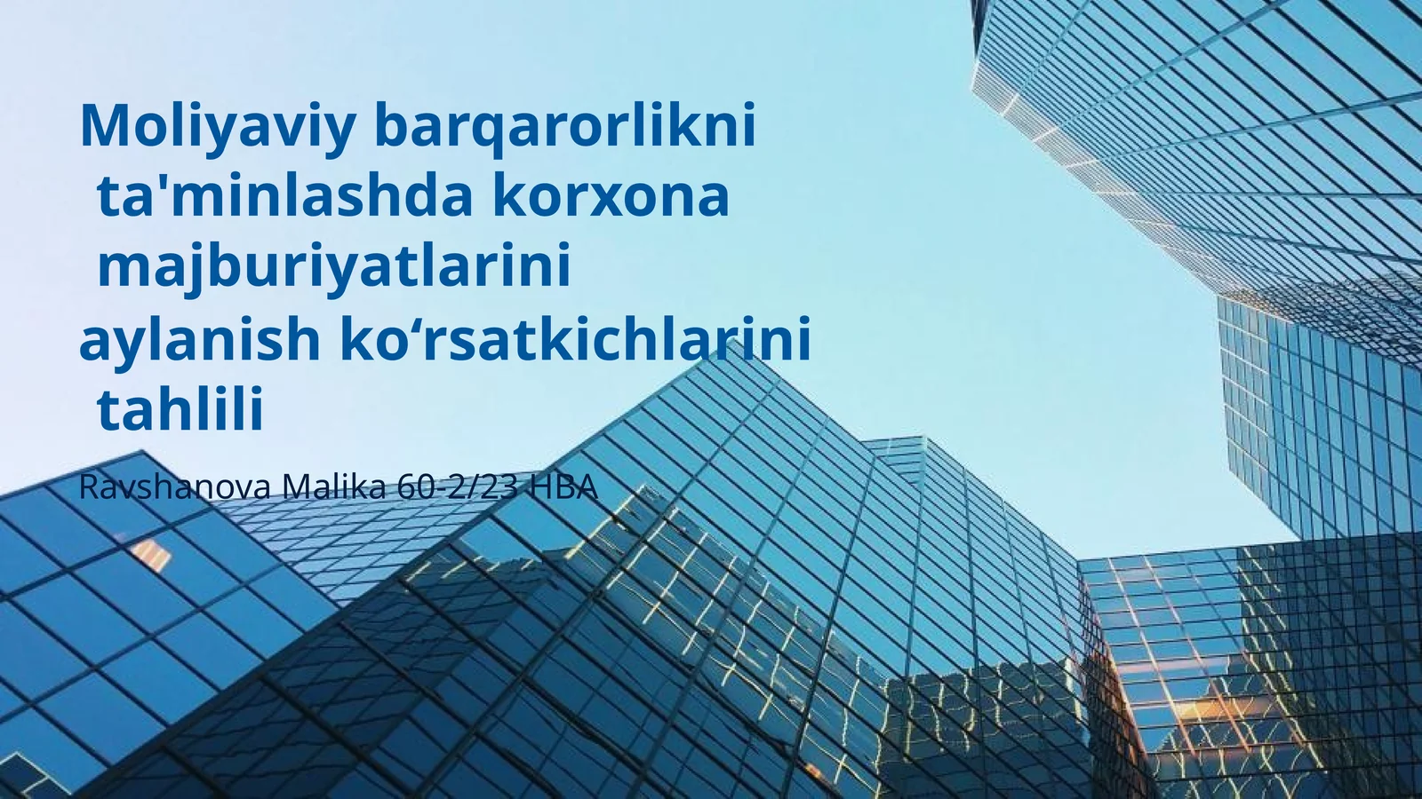 Moliyaviy barqarorlikni ta'minlashda korxona majburiyatlarini aylanish ko‘rsatkichlarini tahlili