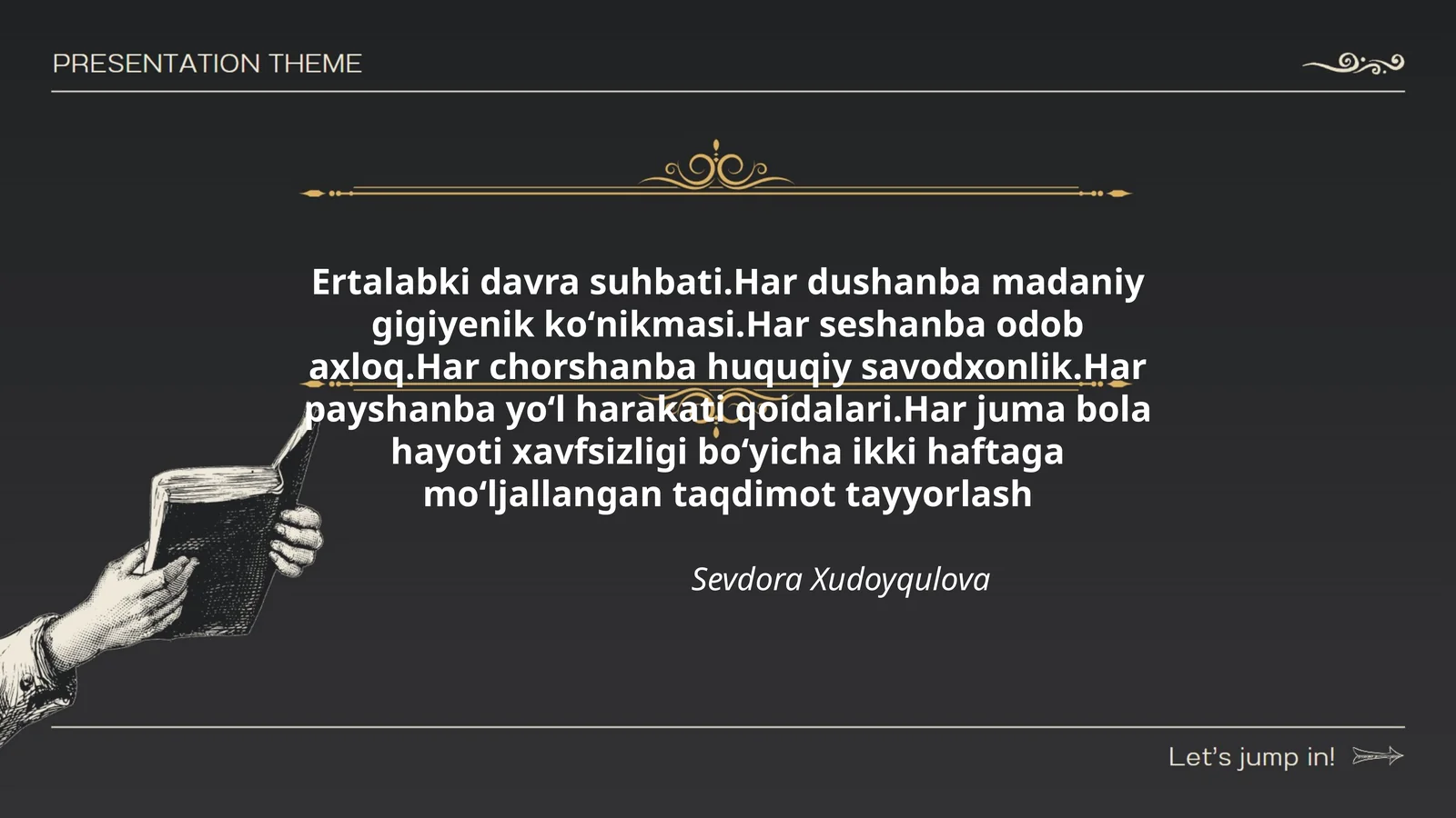 Ertalabki davra suhbati