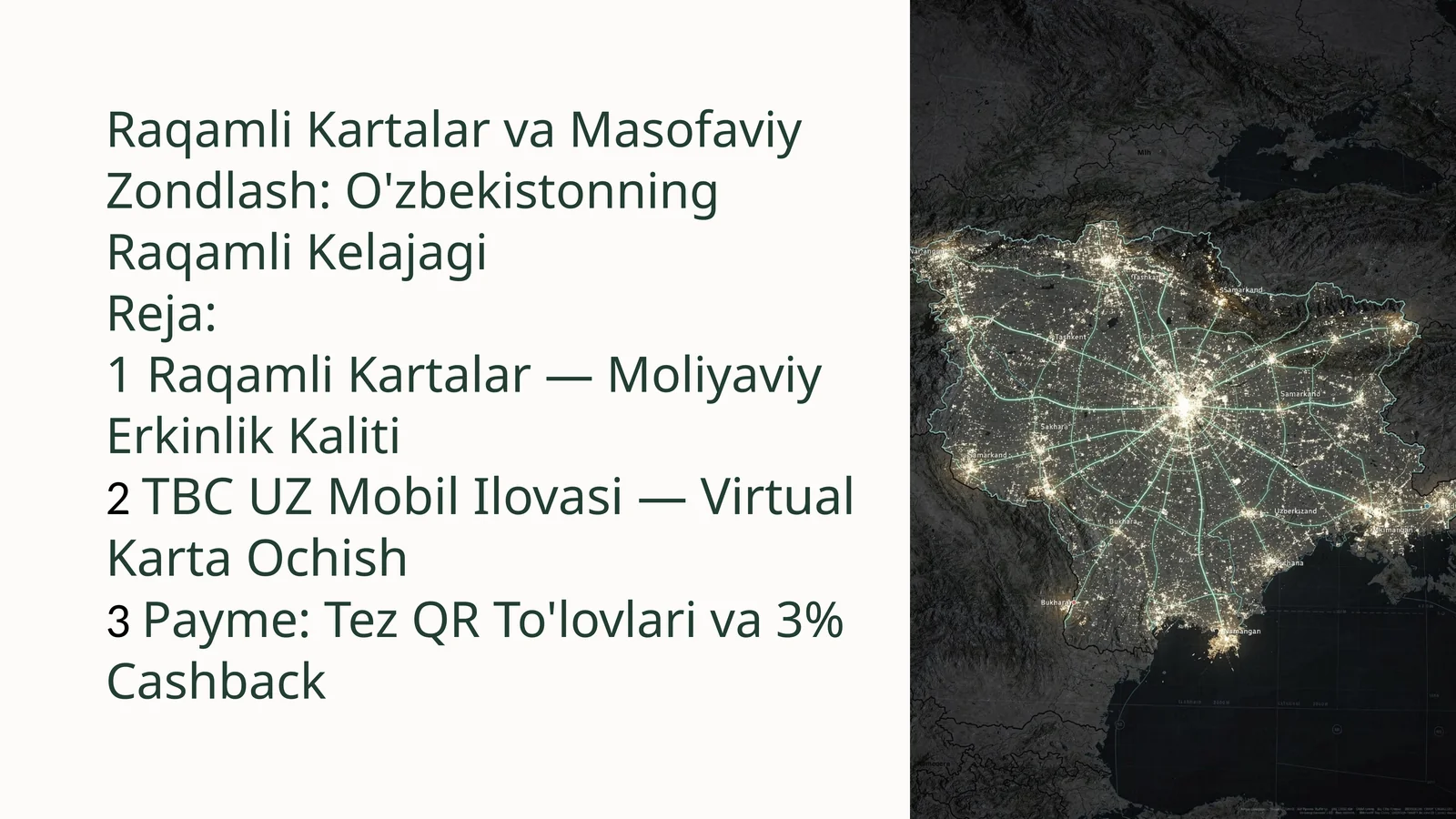 Raqamli Kartalar va Masofaviy Zondlash: O'zbekistonningRaqamliKelajagi
