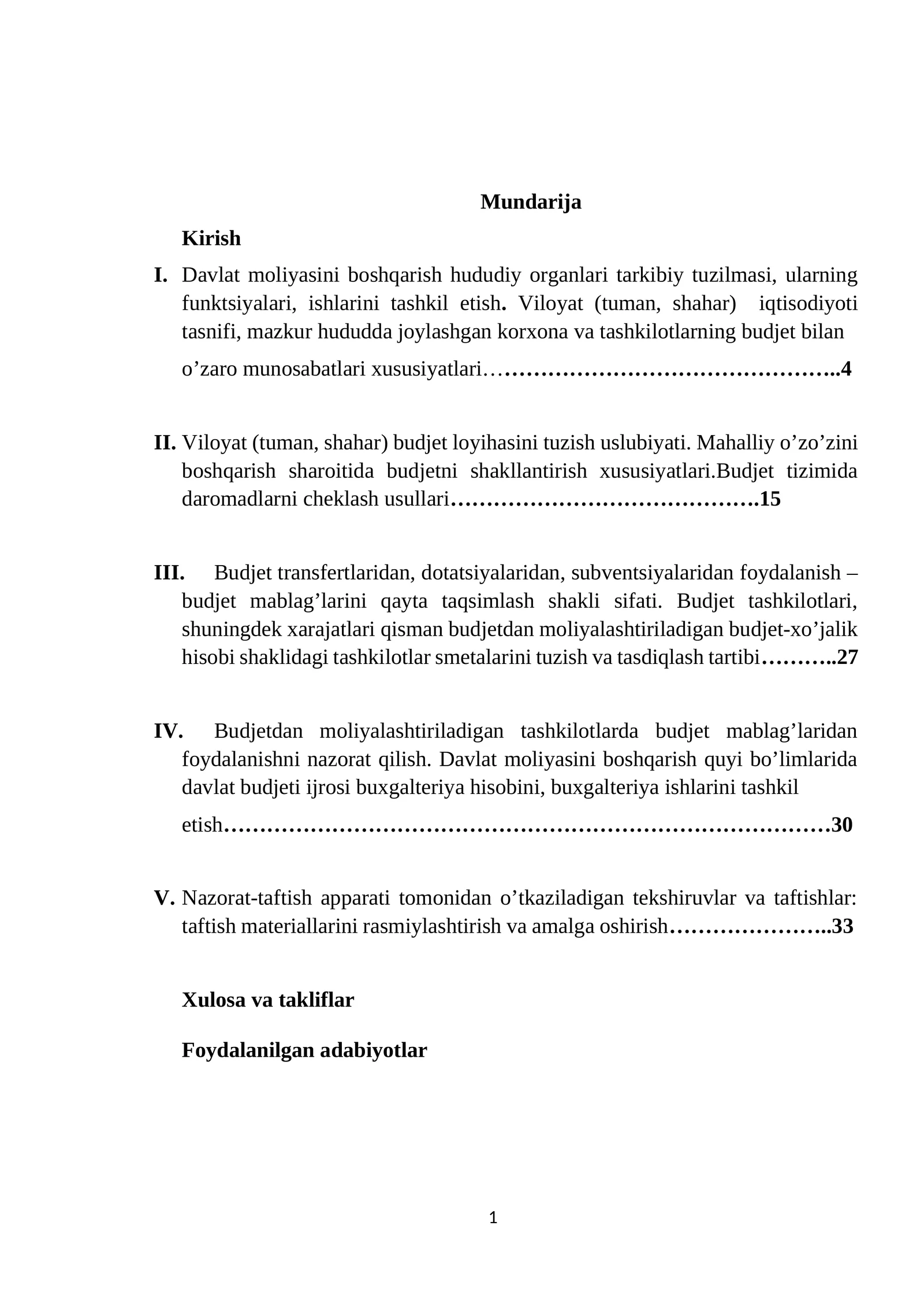 Davlat moliyasini boshqarish