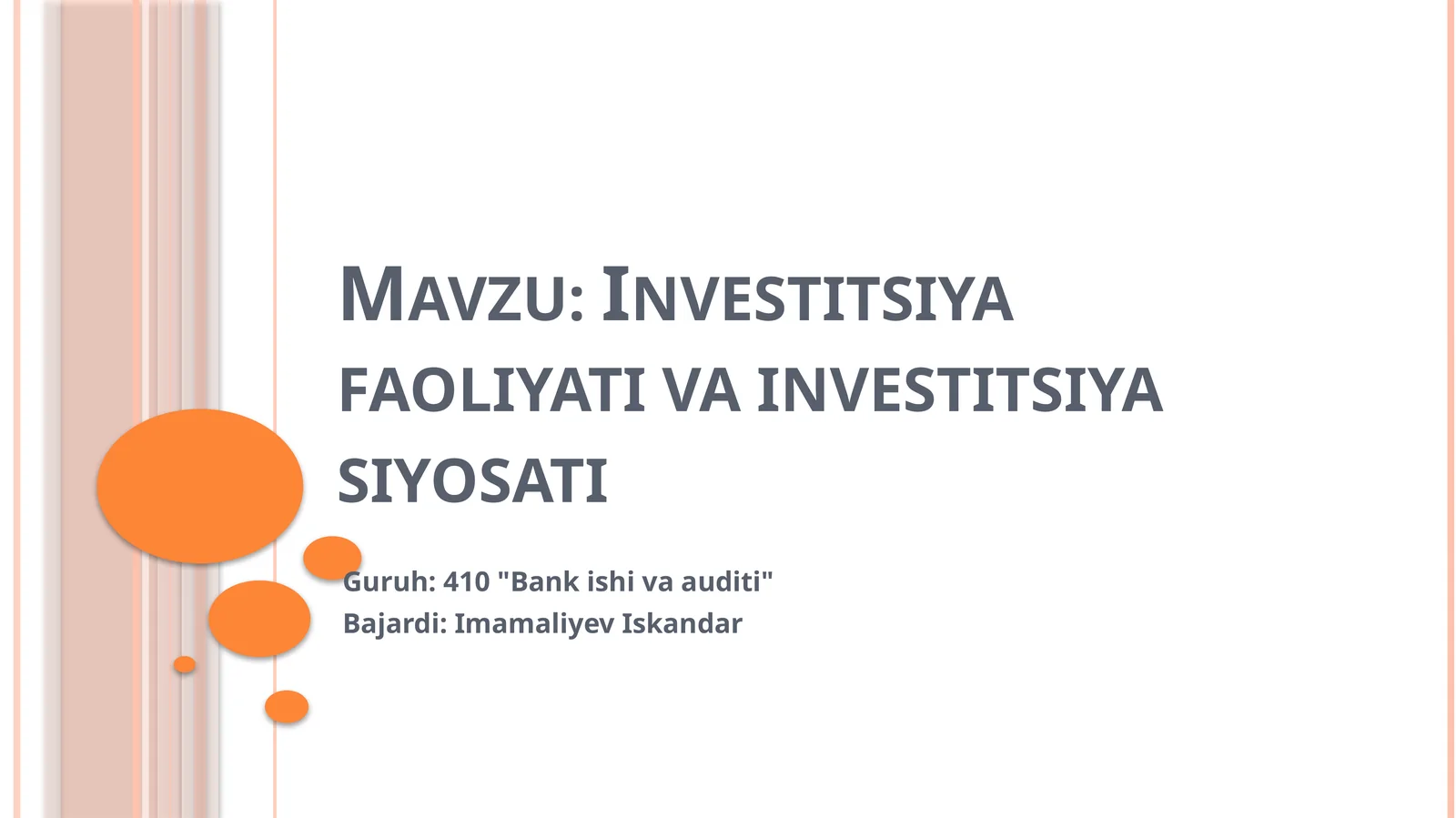Investitsiyafaoliyativainvestitsiyasiyosati