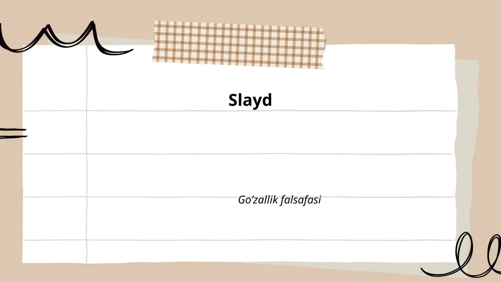 Slayd Go’zallik Falsafasi