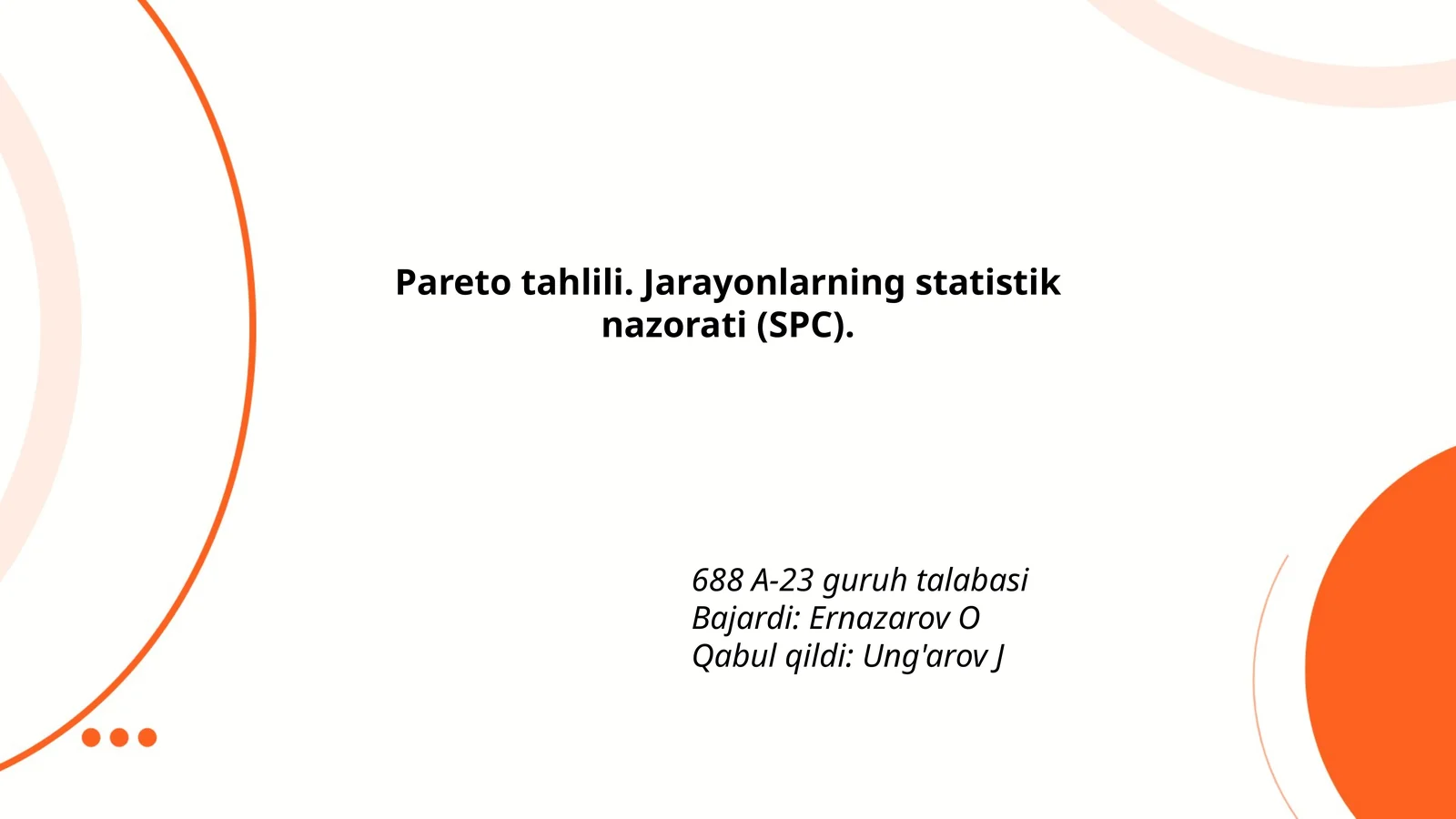 Pareto tahlili