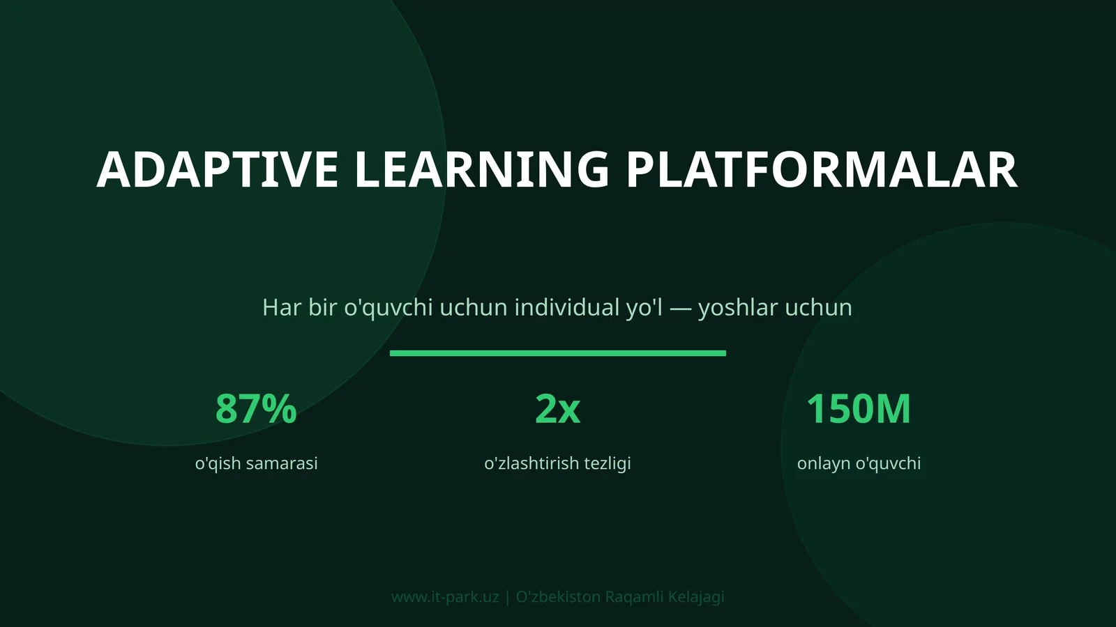 ADAPTIVE LEARNING PLATFORMALAR