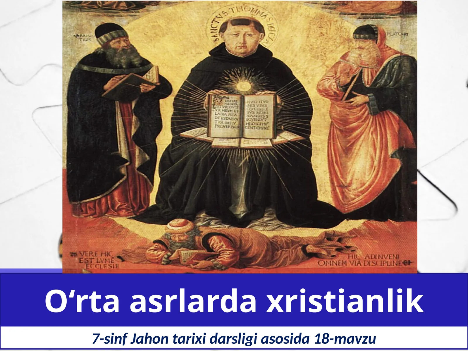 7-sinf Jahon tarixi O'rta asrlarda xristianlik dars taqdimot