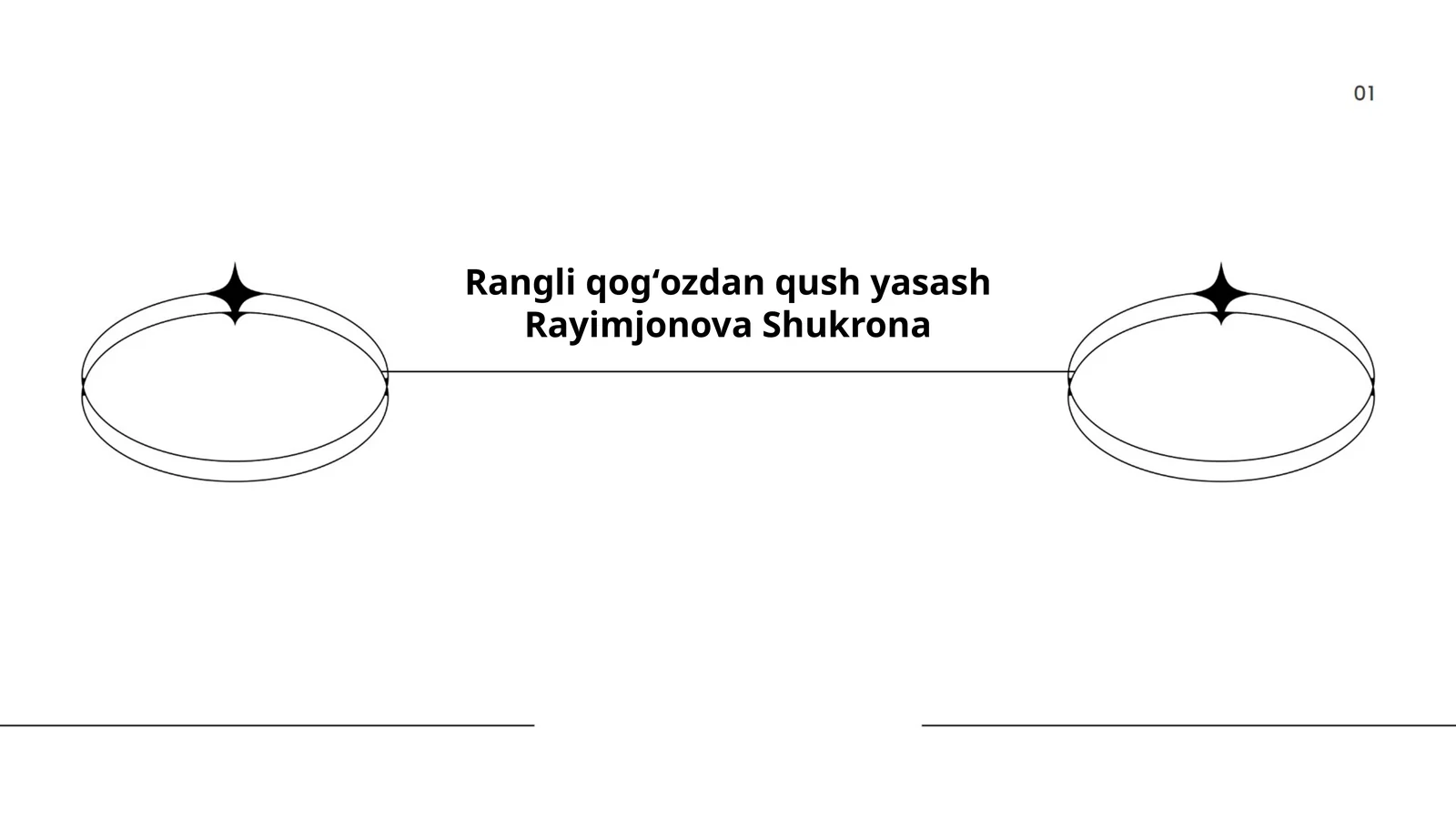 Rangli qogʻozdan qush yasash