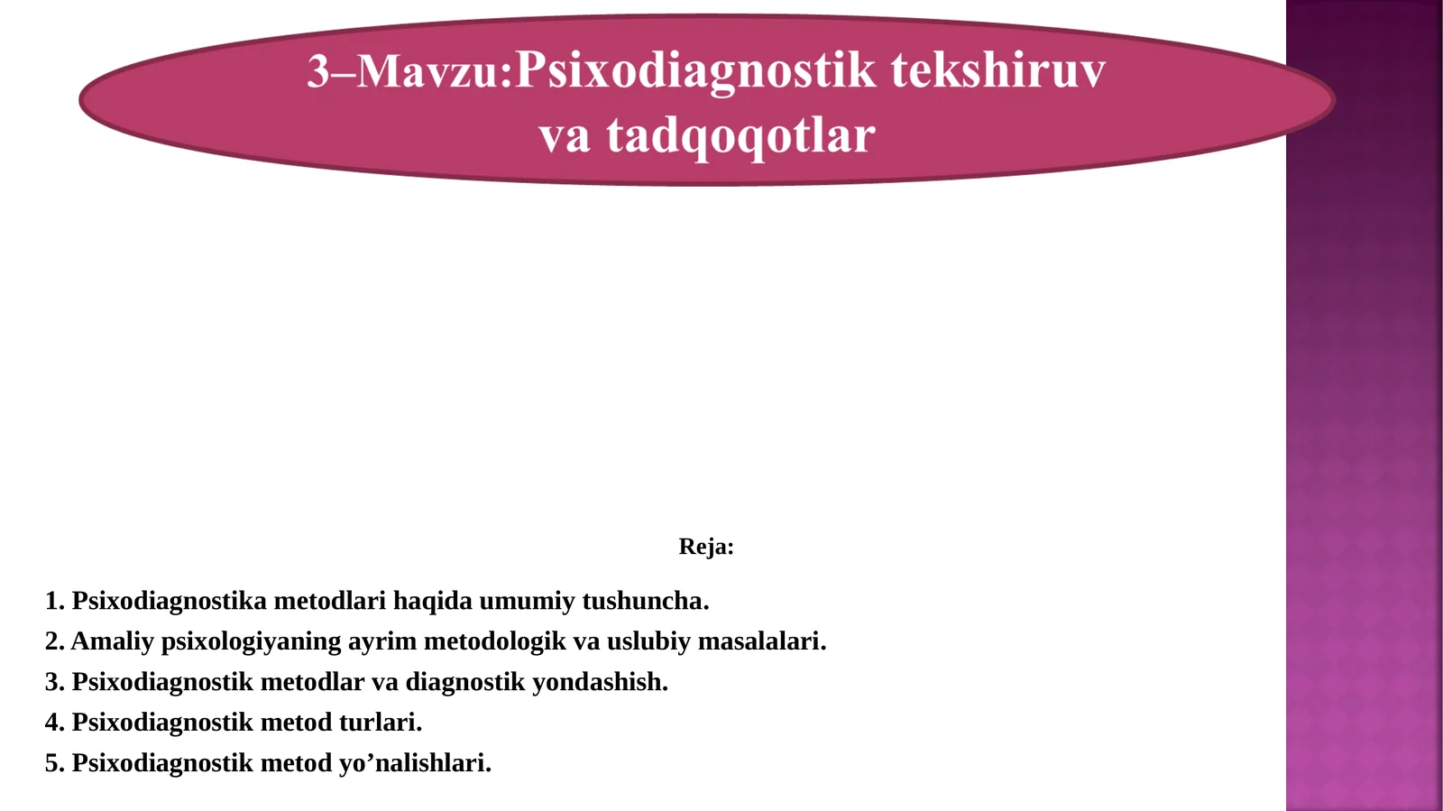 Psixodiagnostika metodlari