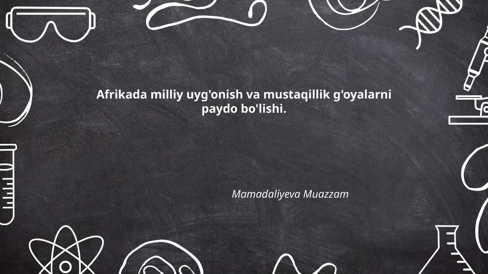 Kolonial siyosat va Afrikada milliy uyg'onishning sabablari