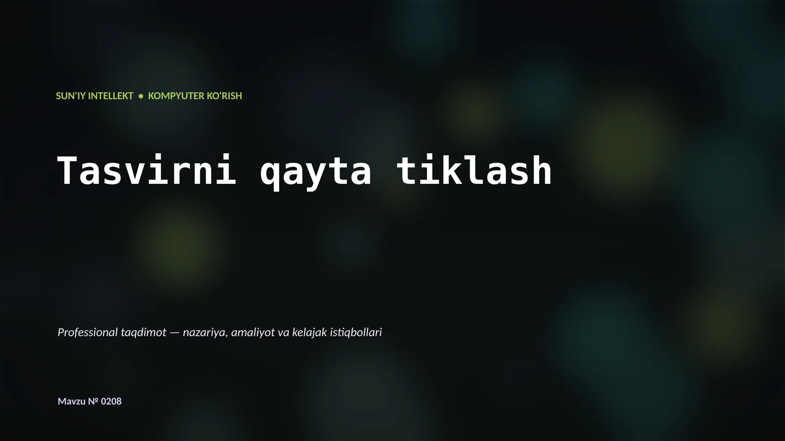 Kompyuter ko'rish
