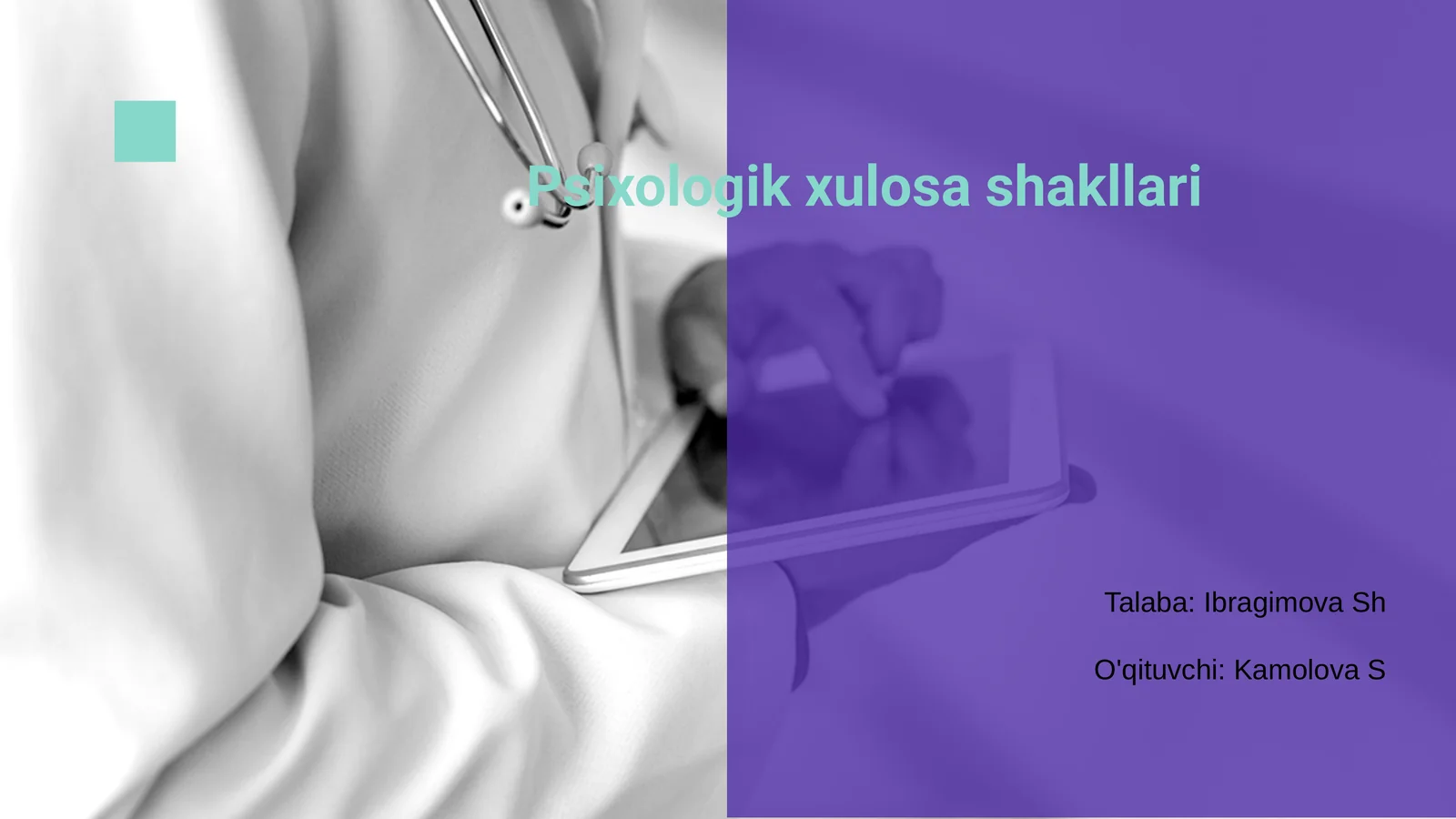 Psixologik xulosa shakllari